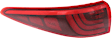 Driver Side, Outer Tail Light, with Bulb, LED, Red Lens