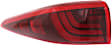 Driver Side, Outer Tail Light, with Bulb, LED, Red Lens