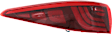 Driver Side, Outer Tail Light, with Bulb, LED, Red Lens