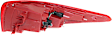 Driver Side, Outer Tail Light, with Bulb, LED, Red Lens