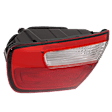 Passenger Side, Inner Tail Light, with Bulb, Halogen, Red Lens, CAPA CERTIFIED