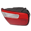 Driver Side, Inner Tail Light, with Bulb, Halogen, Red Lens, CAPA CERTIFIED