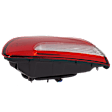 Driver Side, Inner Tail Light, with Bulb, Halogen, Red Lens, CAPA CERTIFIED