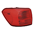 Driver Side, Outer Tail Light, with Bulb, Halogen, Red Lens, 6 Cyl., 3.3L Engine, CAPA CERTIFIED