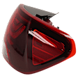 Passenger Side, Outer Tail Light, with Bulb, Halogen, Clear and Red Lens, CAPA CERTIFIED