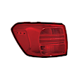 Driver Side, Outer Tail Light, with Bulb, LED, Red Lens, CAPA CERTIFIED