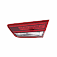 Passenger Side, Inner Tail Light, with Bulb, LED, Clear Lens, CAPA CERTIFIED