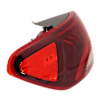 Driver Side, Outer Tail Light, with Bulb, LED, Clear Lens, CAPA CERTIFIED