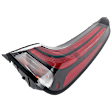 Passenger Side, Outer Halogen Tail Light, With bulb(s), OE Replacement