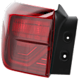 Driver Side, Outer Tail Light, with Bulb, LED, Mounts On Body