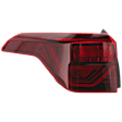 Driver Side, Outer Tail Light, with Bulb, LED, Mounts On Body, CAPA CERTIFIED