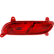 Rear, Driver Side Bumper Reflector, Sedan, CAPA Certified