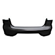 Rear Primed Bumper Cover, Sedan, CAPA CERTIFIED