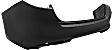 Rear Bumper Cover, Primed, For Models without Park Assist System, Except Hybrid Model, USA Built Vehicle, CAPA Certified