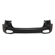 Rear, Upper Primed Bumper Cover, Without Parking Aid Sensor Holes