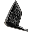 Front, Passenger Side Painted Black Bumper Cover