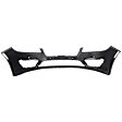 Front Primed Bumper Cover, For Models with Active Park Assist Sensor Holes