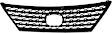 Grille, Chrome Shell with Painted Gray Insert, 8 Cyl., 4.6L Engine