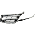 Driver Side Grille Assembly, Chrome Shell and Insert, Grille, CAPA Certified