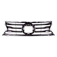 Grille, Painted Silver, Base Model, CAPA CERTIFIED