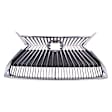 Grille Assembly, Chrome Shell with Painted Silver Black Insert, Grille, CAPA CERTIFIED