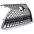 Grille Assembly, Chrome Shell with Painted Dark Gray Insert, Base Model, 6 Cyl., 3.5L Engine