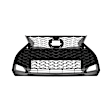 Grille Shell and Insert, Primed CAPA Certified