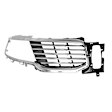 Passenger Side Grille Textured Black Shell and Insert CAPA Certified