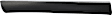 Front, Driver Side Door Molding and Beltlines, Textured Black, With Chrome Molding