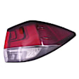 Passenger Side, Outer Tail Light, With bulb(s), LED, Clear and Red Lens, 6 Cyl., 3.5L Engine, CAPA CERTIFIED