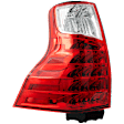 Driver Side Tail Light, without Bulb, Halogen, For Models without Black Insert