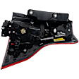 Driver Side Tail Light, without Bulb, Halogen, For Models without Black Insert