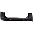 Rear, Upper Primed Bumper Cover, Upper Bumper Cover, CAPA Certified
