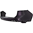 Rear, Upper Primed Bumper Cover, Upper Bumper Cover, CAPA Certified