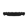 Rear, Lower Painted Black Bumper Cover, CAPA Certified
