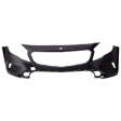 Front Primed Bumper Cover, With Headlight Washer Holes