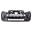 Front Primed Bumper Cover, With Matte Black Trim, CAPA CERTIFIED
