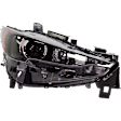 Passenger Side Headlight, with Bulb, LED, Clear Lens, For Models without Adaptive Headlight, CAPA Certified
