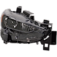 Passenger Side Headlight, with Bulb, LED, Clear Lens, For Models without Adaptive Headlight, CAPA Certified