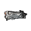 Passenger Side Headlight, with Bulb, LED, Clear Lens, CAPA Certified