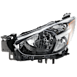 Driver Side Halogen Headlight, Without bulb(s), OE Replacement,, CAPA Certified