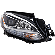 Passenger Side Headlight, with Bulb, Halogen, Clear Lens, CAPA Certified