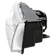 Passenger Side Halogen Headlight, Without bulb(s), OE Replacement, CAPA Certified