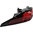 Passenger Side, Outer Tail Light, with Bulb, Halogen, Red Lens, CAPA CERTIFIED