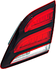 Passenger Side, Inner Tail Light, with Bulb, Halogen, Clear and Red Lens, CAPA CERTIFIED