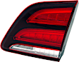 Passenger Side, Inner Tail Light, with Bulb, Halogen, Clear and Red Lens, CAPA CERTIFIED