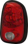 Passenger Side Tail Light, without Bulb, Halogen, Clear and Red Lens, 4 Cyl., 1.6L Engine