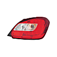 Passenger Side Tail Light, with Bulb, Halogen/LED Combo, Clear and Red Lens, CAPA CERTIFIED