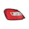 Driver Side Tail Light, with Bulb, Halogen/LED Combo, Clear and Red Lens, CAPA CERTIFIED