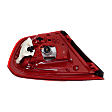 Passenger Side, Inner Tail Light, with Bulb, LED, Clear and Red Lens, 4 Cyl., 2.0L Engine, CAPA CERTIFIED